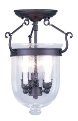 Semi-Flush Mts. Bowl Style by Livex Lighting ( 107 | 5081-07 Jefferson ) 
