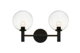 Bathroom Fixtures Two Lights by Matteo Lighting ( 423 | S06002BKCL Cosmo ) 