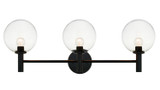 Bathroom Fixtures Three Lights by Matteo Lighting ( 423 | S06003BKCL Cosmo ) 