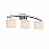 Bathroom Fixtures Three Lights by Justice Designs ( 102 | FSN-8593-55-OPAL-CROM Fusion ) 