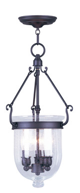 Foyer/Hall Lanterns Glass w/Frame by Livex Lighting ( 107 | 5083-07 Jefferson ) 