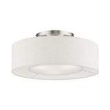 Semi-Flush Mts. Drum Shade by Livex Lighting ( 107 | 40143-92 Ellsworth ) 