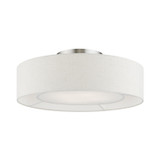 Semi-Flush Mts. Drum Shade by Livex Lighting ( 107 | 40144-91 Ellsworth ) 