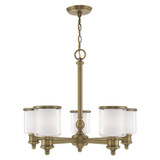 Mid. Chandeliers Glass Up by Livex Lighting ( 107 | 40205-01 Middlebush ) 