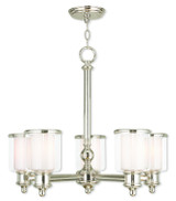 Mid. Chandeliers Glass Up by Livex Lighting ( 107 | 40205-35 Middlebush ) 