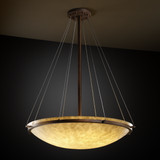 Pendants Bowl Style by Justice Designs ( 102 | CLD-9694-35-DBRZ-LED6-6000 Clouds ) 
