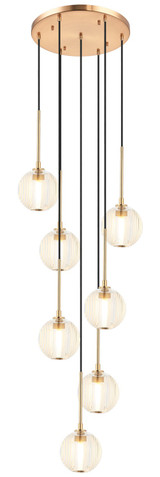 Pendants Multi-port/Cascade by Matteo Lighting ( 423 | C61607AGCL Jemyca ) 