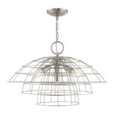 Mid. Chandeliers Metal Shade by Livex Lighting ( 107 | 50948-91 Brooklyn ) 