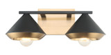 Bathroom Fixtures Two Lights by Matteo Lighting ( 423 | S06802MBAG Velax ) 