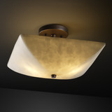 Semi-Flush Mts. Bowl Style by Justice Designs ( 102 | CLD-9695-25-DBRZ-LED2-2000 Clouds ) 