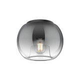 Flush Mounts Glass Down by Kuzco Lighting ( 347 | FM57508-BK/SM Samar ) 