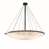 Pendants Bowl Style by Justice Designs ( 102 | CLD-9698-35-DBRZ-LED12-12000 Clouds ) 