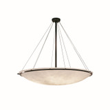 Pendants Bowl Style by Justice Designs ( 102 | CLD-9699-35-DBRZ-LED9-9000 Clouds ) 