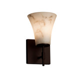Sconces Single Glass by Justice Designs ( 102 | FAL-8411-20-DBRZ-LED1-700 LumenAria ) 