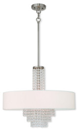 Mid. Chandeliers Drum Shade by Livex Lighting ( 107 | 51034-91 Carlisle ) 
