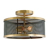 Semi-Flush Mts. Drum Shade by JVI Designs ( 261 | 3070-10 Wellington ) 