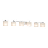 Bathroom Fixtures Five+Lights by Justice Designs ( 102 | FSN-8446-55-WEVE-CROM Fusion ) 
