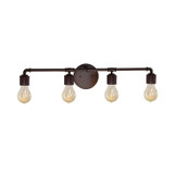 Bathroom Fixtures Four Lights by Justice Designs ( 102 | NSH-8464-DBRZ No Shade Material ) 