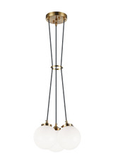 Mini Pendants 3 Light Cluster by Matteo Lighting ( 423 | C63003AGOP The Bougie ) 