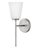 Sconces Single Glass by Lark ( 531 | 85420BN Bri ) 