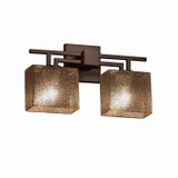 Bathroom Fixtures Two Lights by Justice Designs ( 102 | FSN-8702-55-MROR-DBRZ Fusion ) 