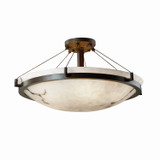 Semi-Flush Mts. Bowl Style by Justice Designs ( 102 | FAL-9682-35-DBRZ-LED5-5000 LumenAria ) 