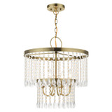 Mini Chandeliers Glass Shade by Livex Lighting ( 107 | 51064-01 Elizabeth ) 