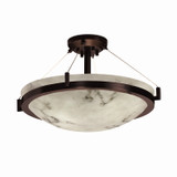 Semi-Flush Mts. Bowl Style by Justice Designs ( 102 | FAL-9684-35-DBRZ LumenAria ) 