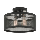 Semi-Flush Mts. Drum Shade by Livex Lighting ( 107 | 46217-04 Industro ) 
