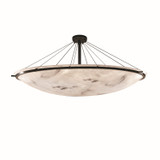 Semi-Flush Mts. Bowl Style by Justice Designs ( 102 | FAL-9688-35-DBRZ-LED12-12000 LumenAria ) 