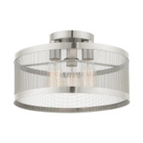 Semi-Flush Mts. Drum Shade by Livex Lighting ( 107 | 46218-91 Industro ) 