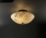 Semi-Flush Mts. Bowl Style by Justice Designs ( 102 | FAL-9690-35-DBRZ LumenAria ) 