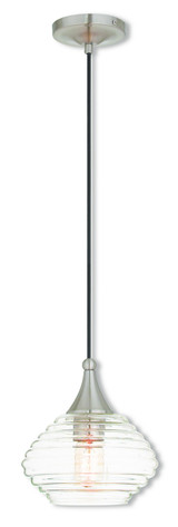 Mini Pendants Cable by Livex Lighting ( 107 | 40610-91 Hand Blown Art Glass Mini Pendants ) 