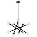 Mid. Chandeliers Starburst by Matteo Lighting ( 423 | C64610BKCL Matchstix ) 