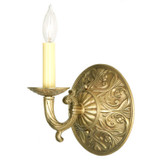 Sconces Single Candle by JVI Designs ( 261 | 518-05 Traditional Brass ) 
