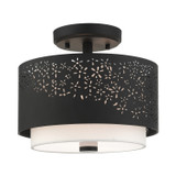 Semi-Flush Mts. Drum Shade by Livex Lighting ( 107 | 46267-04 Noria ) 