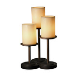 Lamps Table Accent by Justice Designs ( 102 | CNDL-8797-10-AMBR-DBRZ-LED3-2100 CandleAria ) 