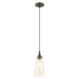 Mini Pendants Cable by Livex Lighting ( 107 | 40648-92 Hand Blown Art Glass Mini Pendants ) 
