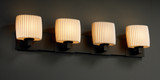 Bathroom Fixtures Four Lights by Justice Designs ( 102 | POR-8924-30-PLET-DBRZ Limoges ) 