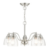 Mid. Chandeliers Glass Down by Livex Lighting ( 107 | 46335-91 Montgomery ) 