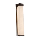 Exterior Wall Mt./Flush by Justice Designs ( 102 | PNA-7545W-WAVE-DBRZ Porcelina ) 