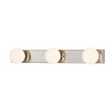 Bathroom Fixtures Three Lights by Justice Designs ( 102 | FSN-4043-CLOP-NCKL Fusion ) 
