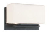 Sconces Single Glass by Matteo Lighting ( 423 | S10801MB Chiclet ) 