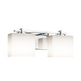 Bathroom Fixtures Two Lights by Justice Designs ( 102 | FSN-8442-55-OPAL-CROM Fusion ) 