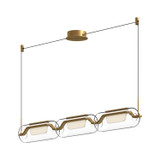 Linear/Island 3 Light Bar by Kuzco Lighting ( 347 | LP28543-BG Hilo ) 