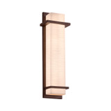Exterior Wall Mt./Flush by Justice Designs ( 102 | PNA-7614W-WAVE-DBRZ Porcelina ) 