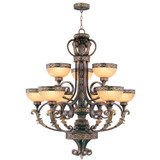 Large Chandeliers Glass Shade by Livex Lighting ( 107 | 8529-64 Seville ) 