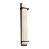 Exterior Wall Mt./Flush by Justice Designs ( 102 | PNA-7616W-WAVE-MBLK Porcelina ) 