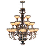 Large Chandeliers Glass Shade by Livex Lighting ( 107 | 8539-64 Seville ) 