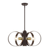 Mid. Chandeliers Metal Shade by Livex Lighting ( 107 | 46425-07 Modesto ) 